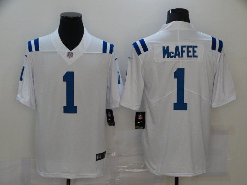Men Indianapolis Colts #1 Mcafee White Nike Vapor Untouchable Limited 2020 NFL Nike Jerseys->minnesota vikings->NFL Jersey